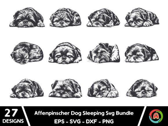 Affenpinscher Dog Sleeping Svg Bundle Review