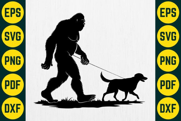 Bigfoot Silhouette Dog Sasquatch SVG Review