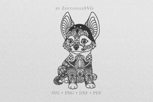Cute Chihuahua SVG Mandala Dog Breed SVG