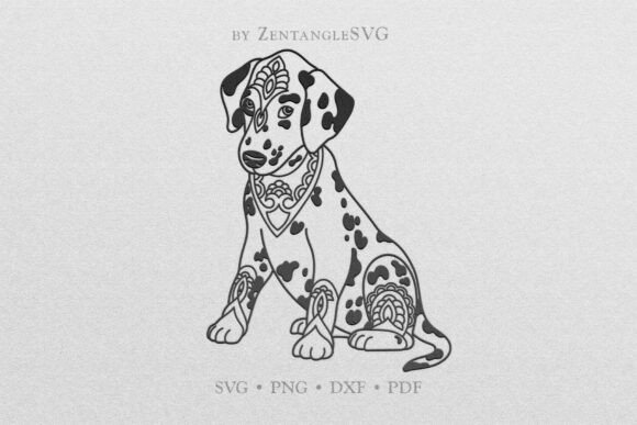 Cute Dalmatian SVG Mandala Dog Breed Design Review