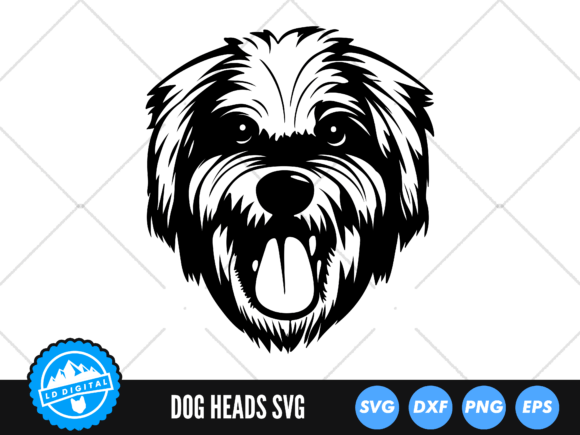 Dog Head SVG Dog Breeds Silhouette Review