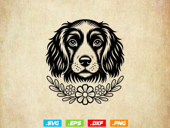 Dog Head with Flowers Embroidery Design Review