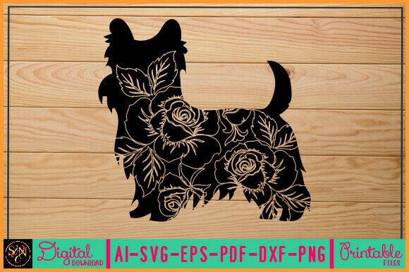 Flower Dog Animal SVG Vector 41 Review
