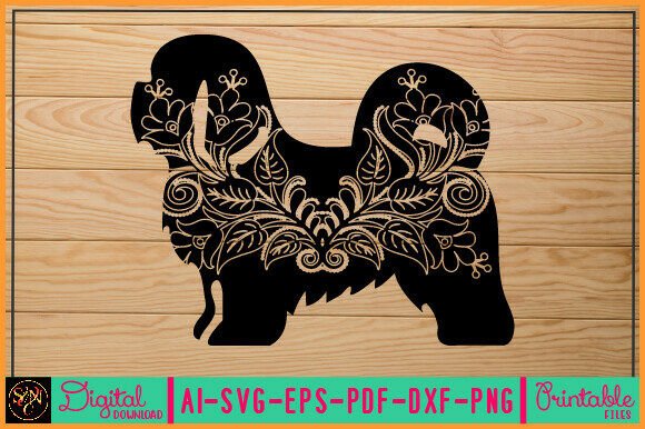 Flower Dog Animal SVG Vector 43 Review