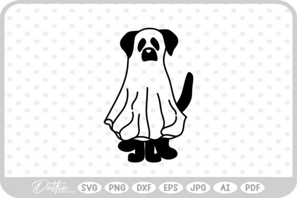 Ghost Dog Halloween SVG PNG