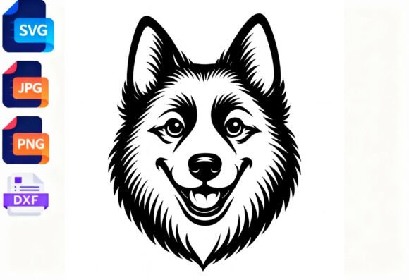 Husky Dog Face SVG Clipart Review