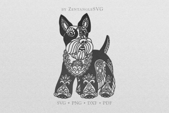 Scottish Terrier Mandala SVG