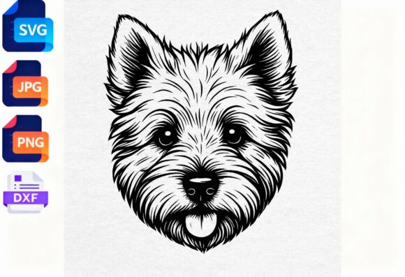Westie Dog Face SVG Cut File Review