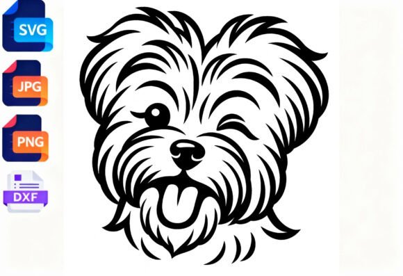 Winking Dog Face SVG Cut File Review